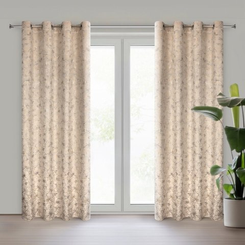 ZASŁONA GOTOWA CARMELA 140 X 250 CM BEŻOWY ZASŁONA GOTOWA CARMELA 140 X 250 CM BEŻOWY