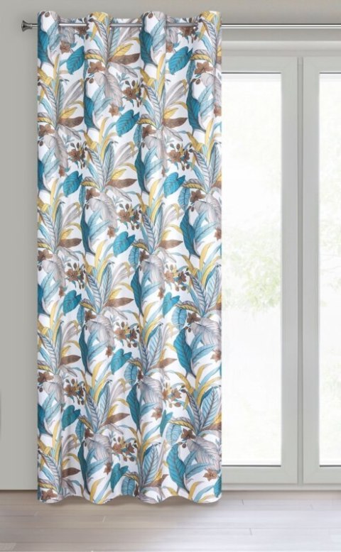 ZASŁONA GOTOWA D91 BARI 140 X 250 CM TURKUSOWY ZASŁONA GOTOWA D91 BARI 140 X 250 CM TURKUSOWY