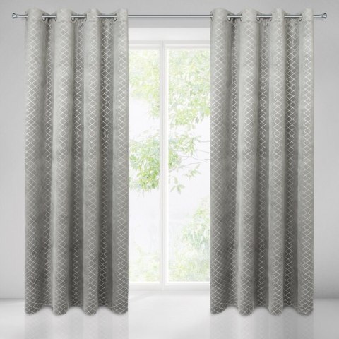 ZASŁONA GOTOWA KARINA 1 140 X 250 CM STALOWY ZASŁONA GOTOWA KARINA 1 140 X 250 CM STALOWY