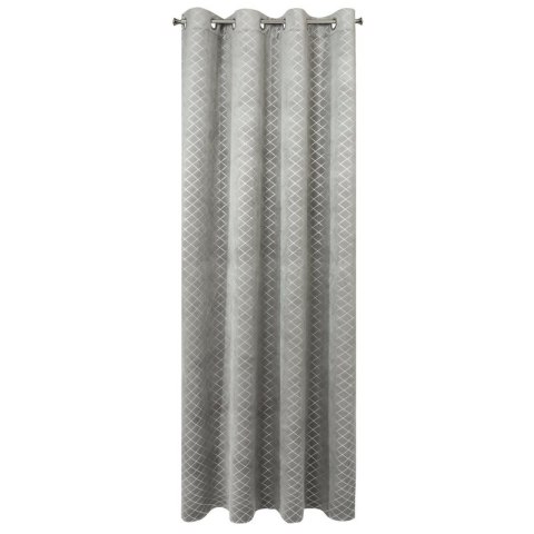 ZASŁONA GOTOWA KARINA 1 140 X 250 CM STALOWY ZASŁONA GOTOWA KARINA 1 140 X 250 CM STALOWY