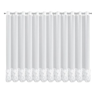 ZASŁONA GOTOWA ROSES 4 350 X 160 CM BIAŁY
