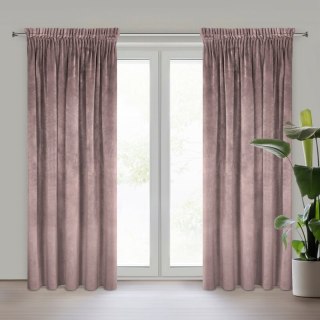ZASŁONA GOTOWA VILLA NA TAŚMIE 140 X 270 CM PUDROWY RÓŻ