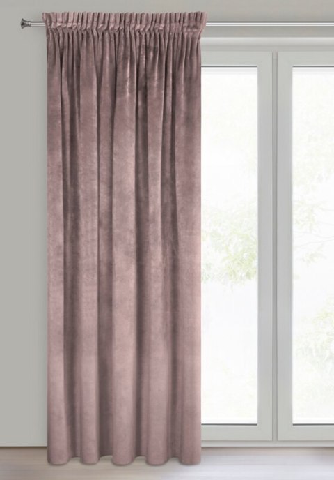 ZASŁONA GOTOWA VILLA NA TAŚMIE 140 X 270 CM PUDROWY RÓŻ