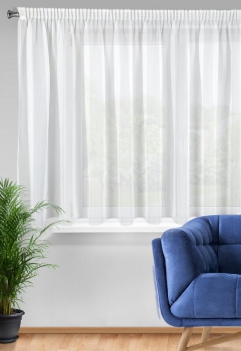 FIRANA GOTOWA LUCY NA TAŚMIE 300 X 160 CM BIAŁY FIRANA GOTOWA LUCY NA TAŚMIE 300 X 160 CM BIAŁY