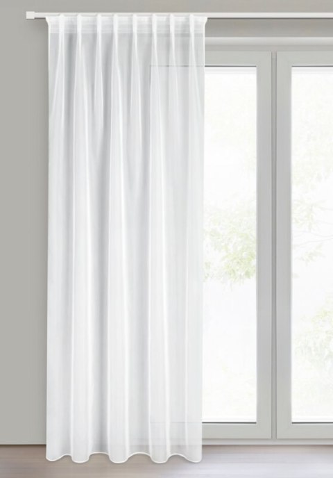 FIRANA GOTOWA SIMONE NA TAŚMIE 140 X 300 CM BIAŁY FIRANA GOTOWA SIMONE NA TAŚMIE 140 X 300 CM BIAŁY