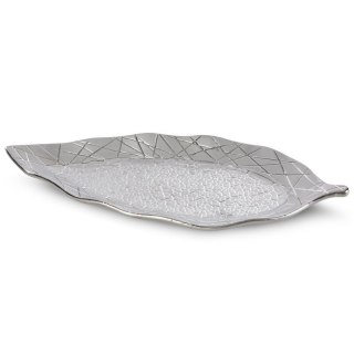 PATERA DEKORACYJNA ALIRA (01) 41 X 19 X 4 CM SREBRNY