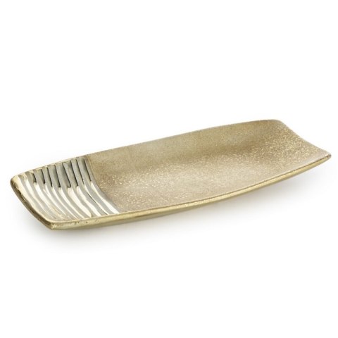 PATERA DEKORACYJNA ELARA (01) 33 X 14 X 4 CM ZŁOTY PATERA DEKORACYJNA ELARA (01) 33 X 14 X 4 CM ZŁOTY