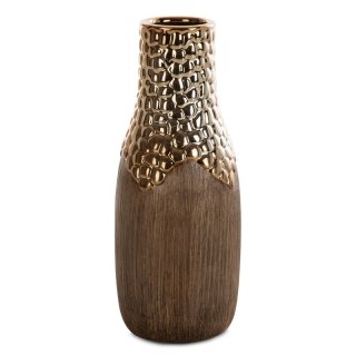 WAZON DEKORACYJNY NEVIA (01) 15 X 15 X 33 CM JASNOBRĄZOWY