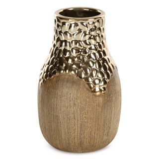 WAZON DEKORACYJNY NEVIA (02) 15 X 15 X 23 CM JASNOBRĄZOWY