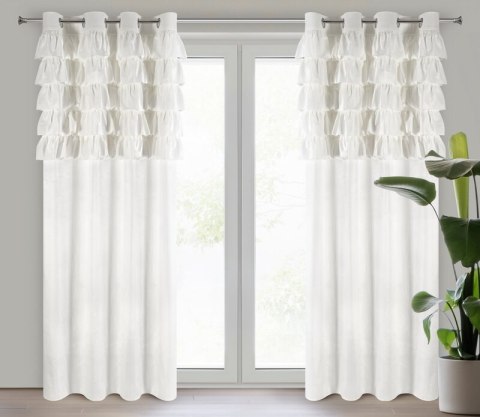 ZASŁONA GOTOWA AURA 140 X 250 CM BIAŁY ZASŁONA GOTOWA AURA 140 X 250 CM BIAŁY