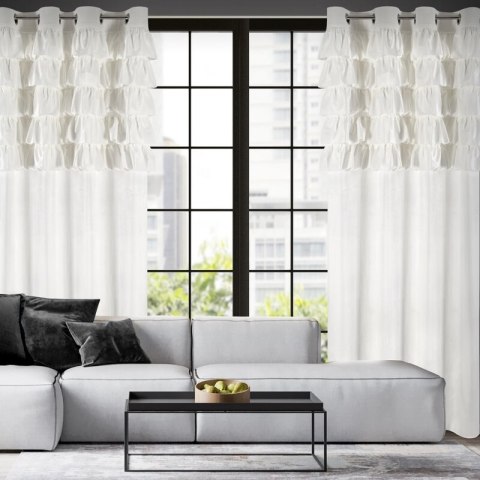 ZASŁONA GOTOWA AURA 140 X 250 CM BIAŁY ZASŁONA GOTOWA AURA 140 X 250 CM BIAŁY