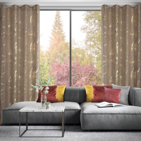 ZASŁONA GOTOWA LANI 140 X 250 CM BRĄZOWY ZASŁONA GOTOWA LANI 140 X 250 CM BRĄZOWY