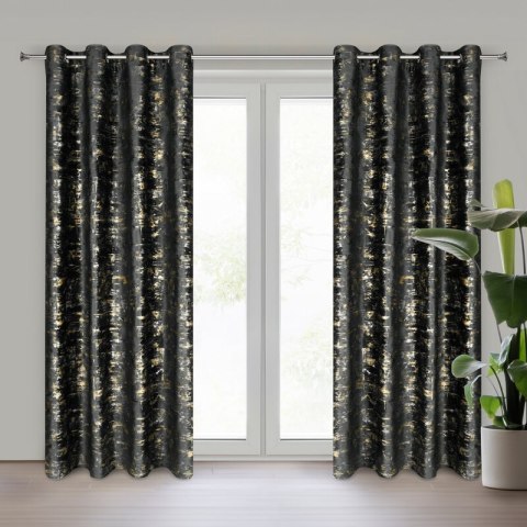 ZASŁONA GOTOWA TAMI 140 X 250 CM CZARNY ZASŁONA GOTOWA TAMI 140 X 250 CM CZARNY