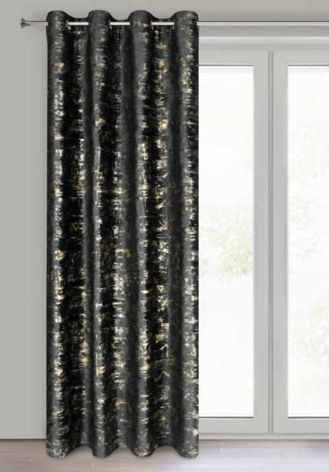 ZASŁONA GOTOWA TAMI 140 X 250 CM CZARNY ZASŁONA GOTOWA TAMI 140 X 250 CM CZARNY