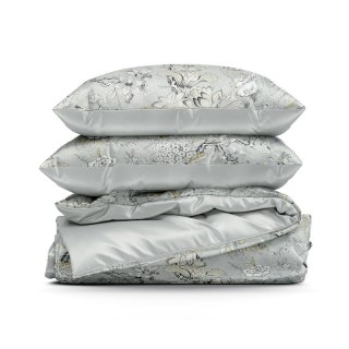 KOMPLET POŚCIELI SATYNOWEJ SPRING 72 160 X 200 CM JASNOSTALOWY