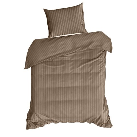 KOMPLET POŚCIELI SATYNOWEJ VERA 160 X 200 CM BRĄZOWY