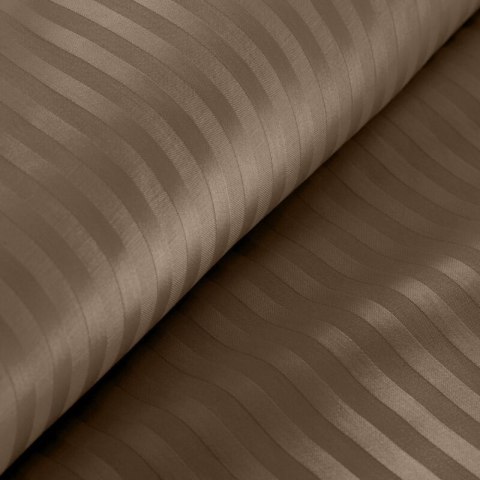 KOMPLET POŚCIELI SATYNOWEJ VERA 160 X 200 CM BRĄZOWY