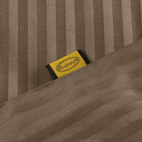 KOMPLET POŚCIELI SATYNOWEJ VERA 160 X 200 CM BRĄZOWY