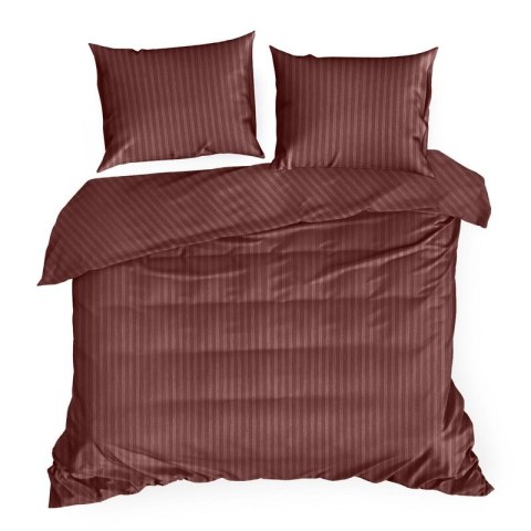 KOMPLET POŚCIELI SATYNOWEJ VERA 220 X 200 CM BURGUNDOWY
