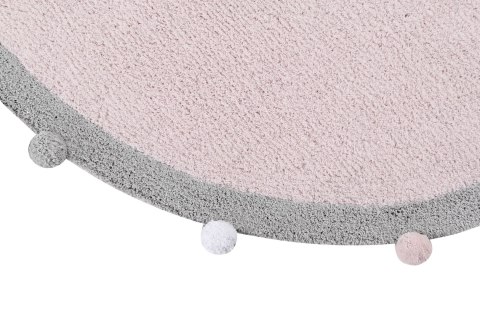 Lorena Canals Dywan bawełniany Bubbly Soft Pink Ø 120 cm Lorena Canals Dywan bawełniany Bubbly Soft Pink Ø 120 cm