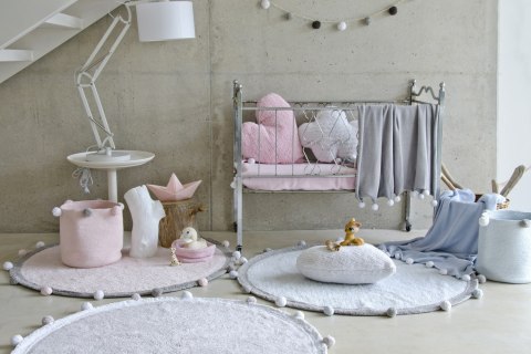 Lorena Canals Dywan bawełniany Bubbly Soft Pink Ø 120 cm Lorena Canals Dywan bawełniany Bubbly Soft Pink Ø 120 cm