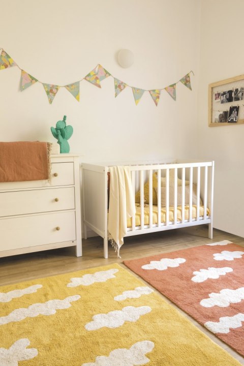 Lorena Canals Dywan bawełniany Clouds Mostaza 120 x 160 cm Lorena Canals Dywan bawełniany Clouds Mostaza 120 x 160 cm