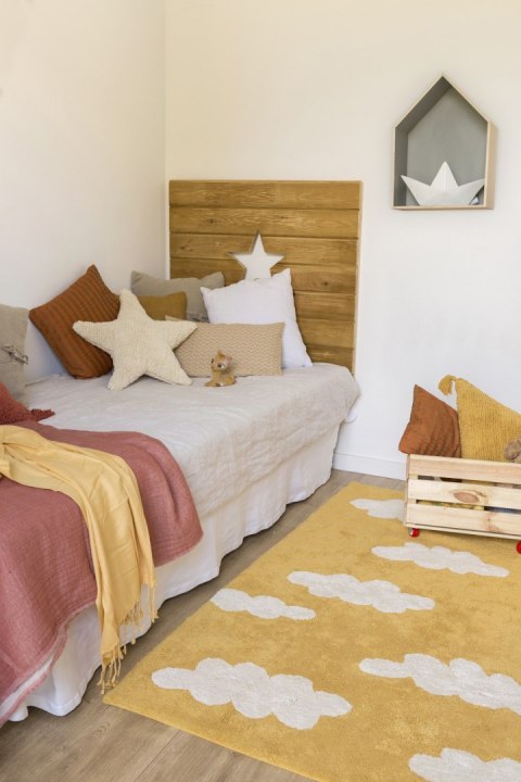 Lorena Canals Dywan bawełniany Clouds Mostaza 120 x 160 cm Lorena Canals Dywan bawełniany Clouds Mostaza 120 x 160 cm