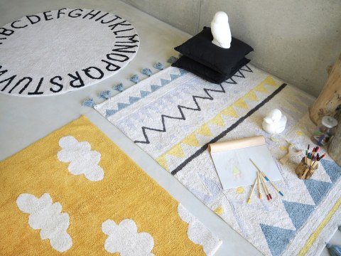 Lorena Canals Dywan bawełniany Clouds Mostaza 120 x 160 cm Lorena Canals Dywan bawełniany Clouds Mostaza 120 x 160 cm