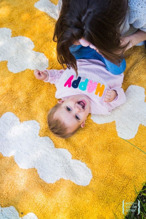 Lorena Canals Dywan bawełniany Clouds Mostaza 120 x 160 cm Lorena Canals Dywan bawełniany Clouds Mostaza 120 x 160 cm