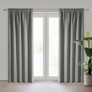 ZASŁONA GOTOWA LOGAN NA TAŚMIE 135 X 270 CM SZARY