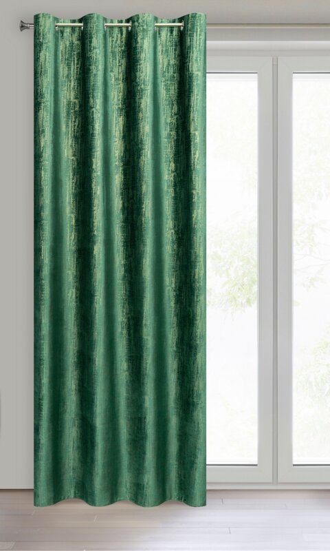 ZASŁONA GOTOWA MARSALA 140 X 250 CM ZIELONY