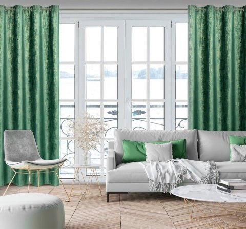 ZASŁONA GOTOWA MARSALA 140 X 250 CM ZIELONY