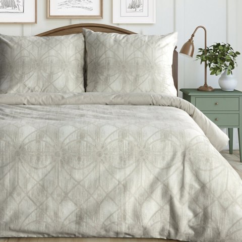 KOMPLET POŚCIELI BAWEŁNIANEJ ADELL 220 X 200 CM BEŻOWY