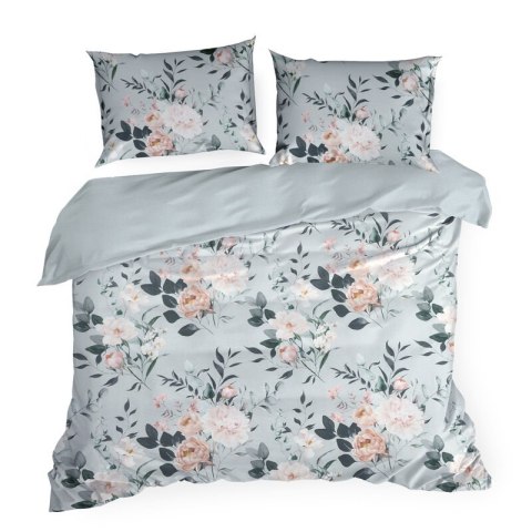 KOMPLET POŚCIELI BAWEŁNIANEJ ROSITA 160 X 200 CM SZARY