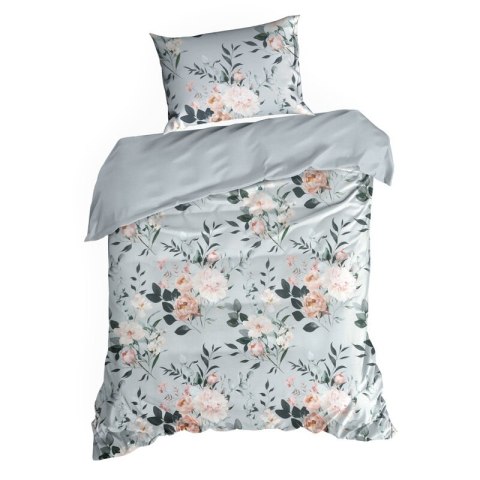KOMPLET POŚCIELI BAWEŁNIANEJ ROSITA 220 X 200 CM SZARY