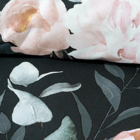 KOMPLET POŚCIELI BAWEŁNIANEJ ROSITA1 220 X 200 CM CZARNY