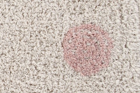Lorena Canals Dywan bawełniany Hippy Dots Natural Vintage Nude 120 x 160 cm