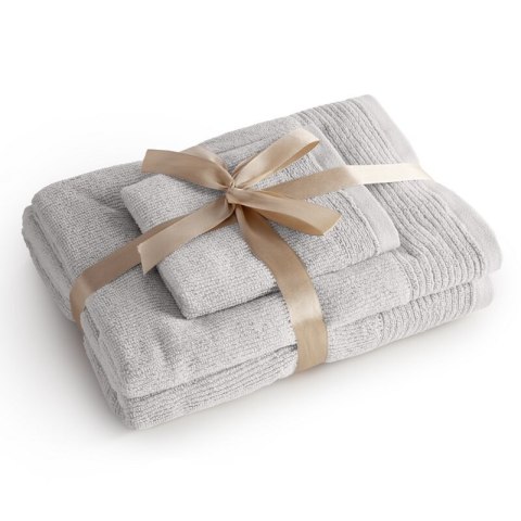 RĘCZNIK LARI (10) 70 X 140 CM JASNOSREBRNY