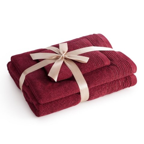 RĘCZNIK LARI (11) 70 X 140 CM BORDOWY