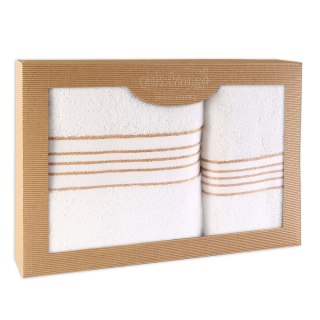 Ręcznik D Bawełna 100% Tiwano Biały (P) 50x90+70x140 kpl.