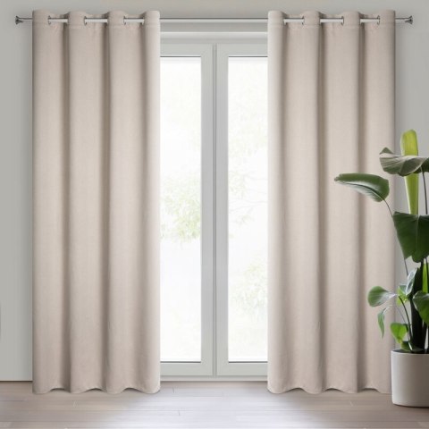 ZASŁONA GOTOWA AMARO 140 X 250 CM BEŻOWY