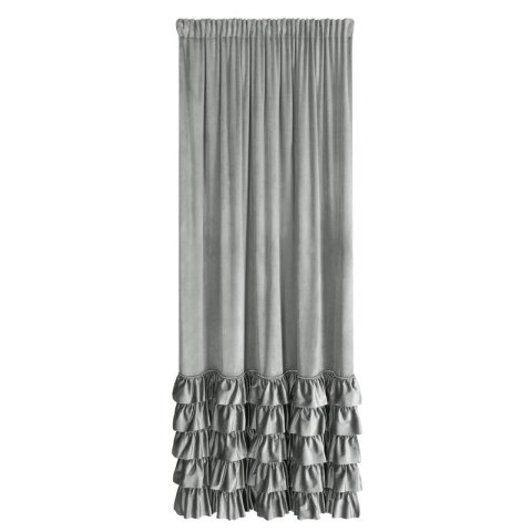 ZASŁONA GOTOWA CARLI NA TAŚMIE 140 X 250 CM SREBRNY