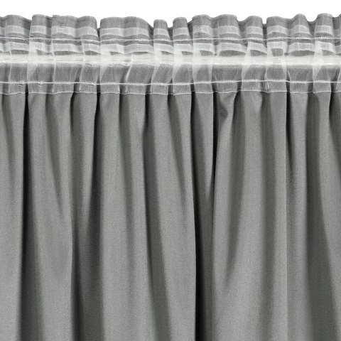 ZASŁONA GOTOWA CARLI NA TAŚMIE 140 X 250 CM SREBRNY