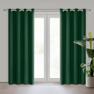 ZASŁONA GOTOWA LOGAN 135 X 250 CM CIEMNOZIELONY