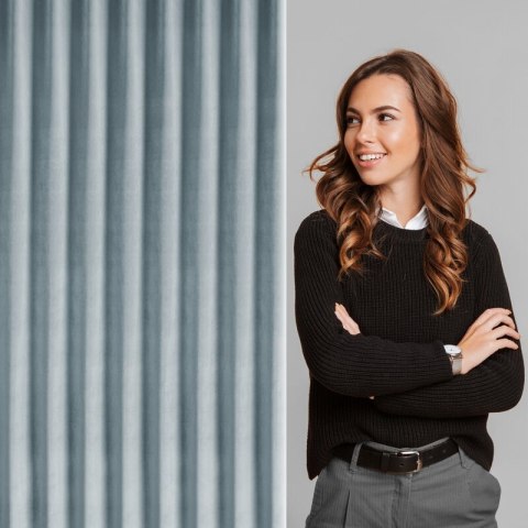 ZASŁONA GOTOWA MELANIE 210 X 270 CM SZARY