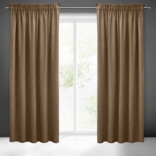 ZASŁONA GOTOWA SIBEL NA TAŚMIE 140 X 270 CM BRĄZOWY