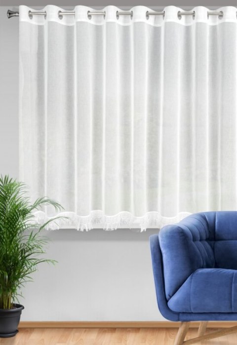 FIRANA GOTOWA ROXANA 350 X 145 CM BIAŁY