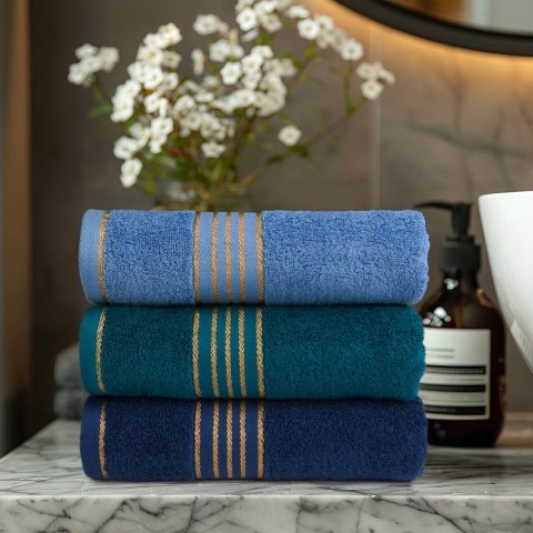 Ręcznik D Bawełna 100% Tiwano Niebieski (P) 50x90+70x140 kpl.