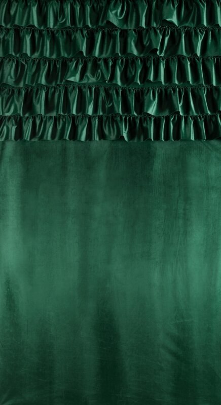 ZASŁONA GOTOWA AURA 140 X 250 CM CIEMNOZIELONY