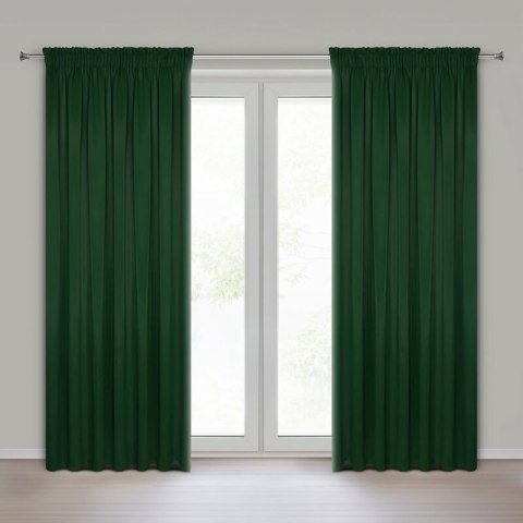 ZASŁONA GOTOWA D91 PARISA NA TAŚMIE 135 X 270 CM ZIELONY
